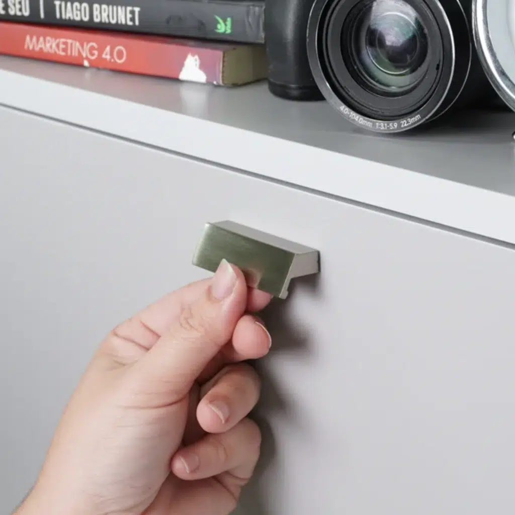 Puxador para Móvel Ken Níquel Escovado 32mm Zen Design
