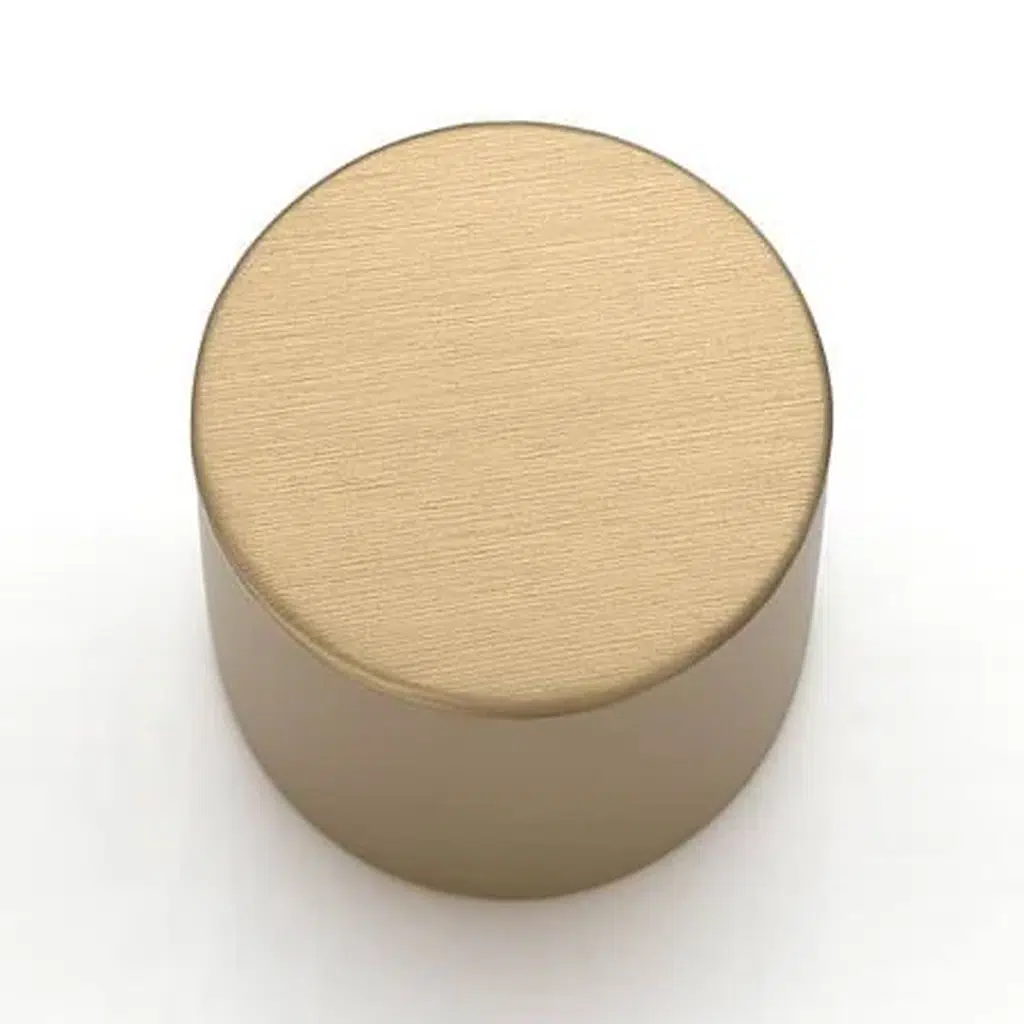 Puxador para Móvel Rádio Médio Dourado Matte Zen Design