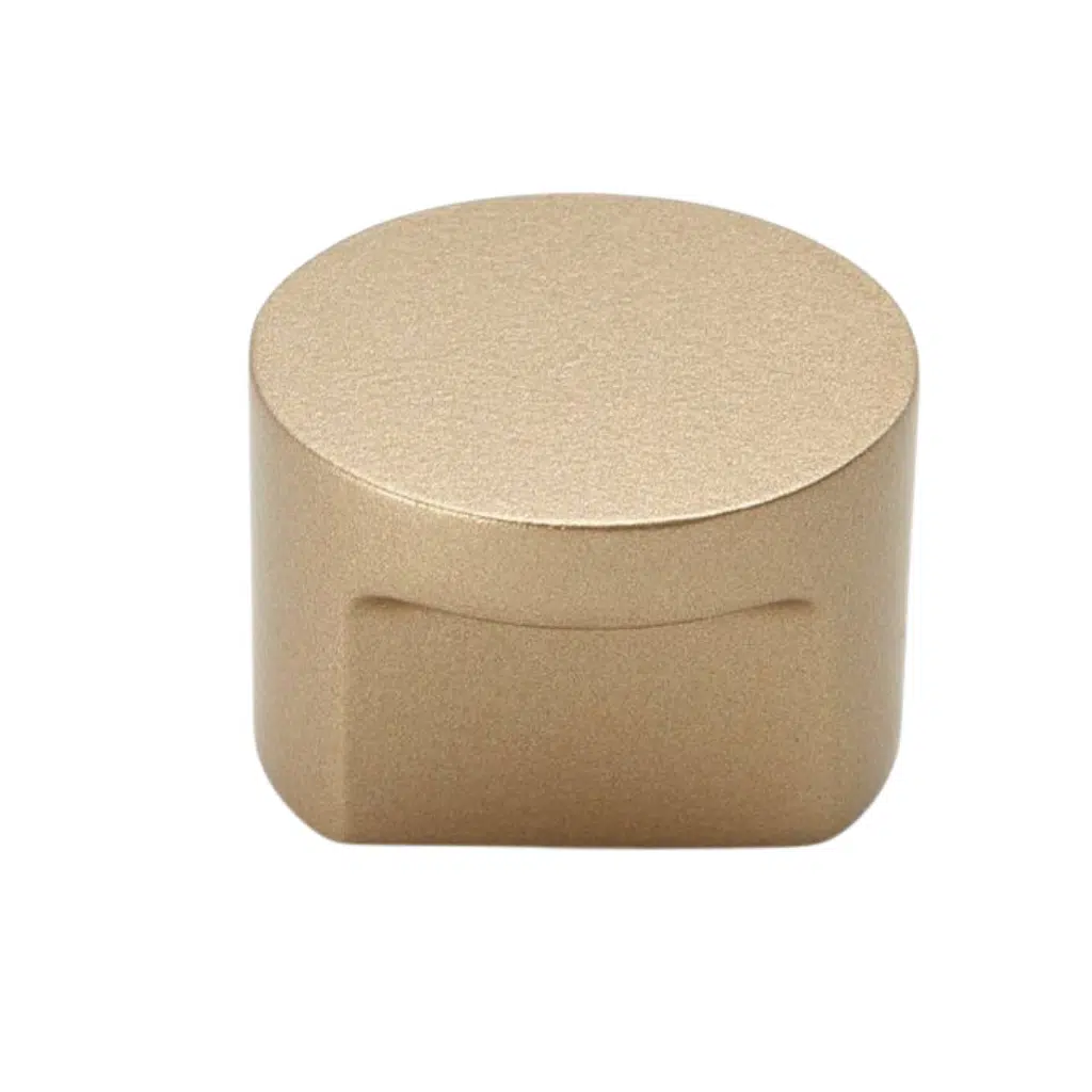 Puxador para Móvel Rádio Médio Dourado Matte Zen Design