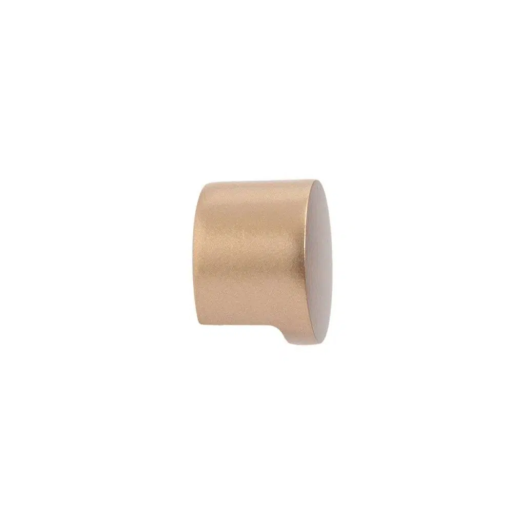Puxador para Móvel Rádio Médio Dourado Matte Zen Design