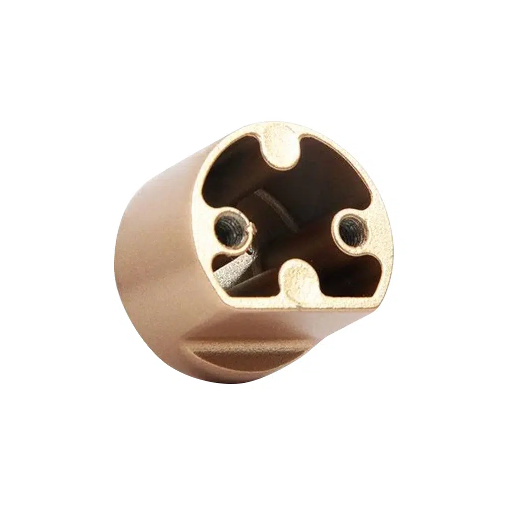 Puxador para Móvel Rádio Médio Dourado Matte Zen Design
