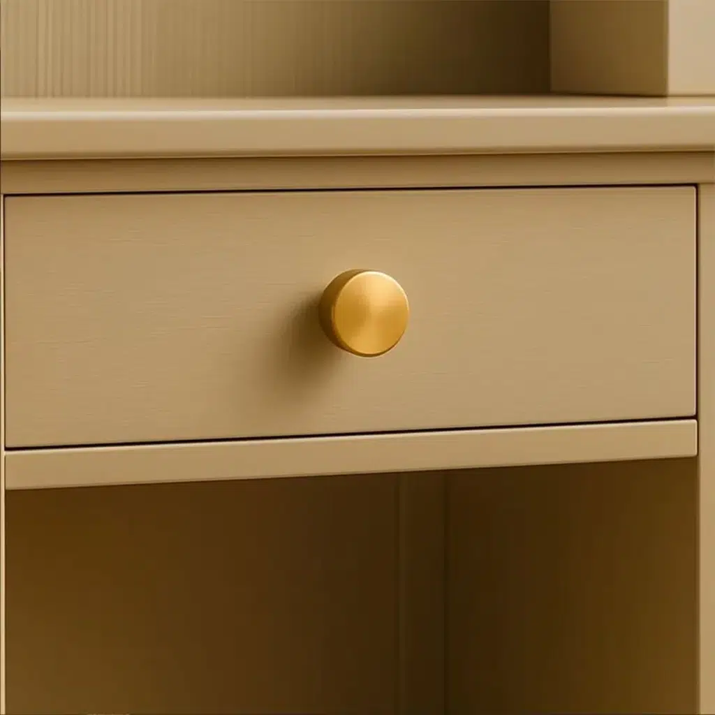 Puxador para Móvel Rádio Médio Gold Escovado Zen Design