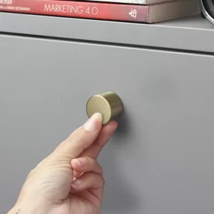 Puxador para Móvel Rádio Médio Gold Escovado Zen Design