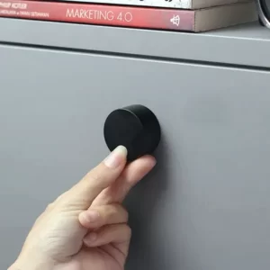 Puxador para Móvel Rádio Médio Preto Zen Design