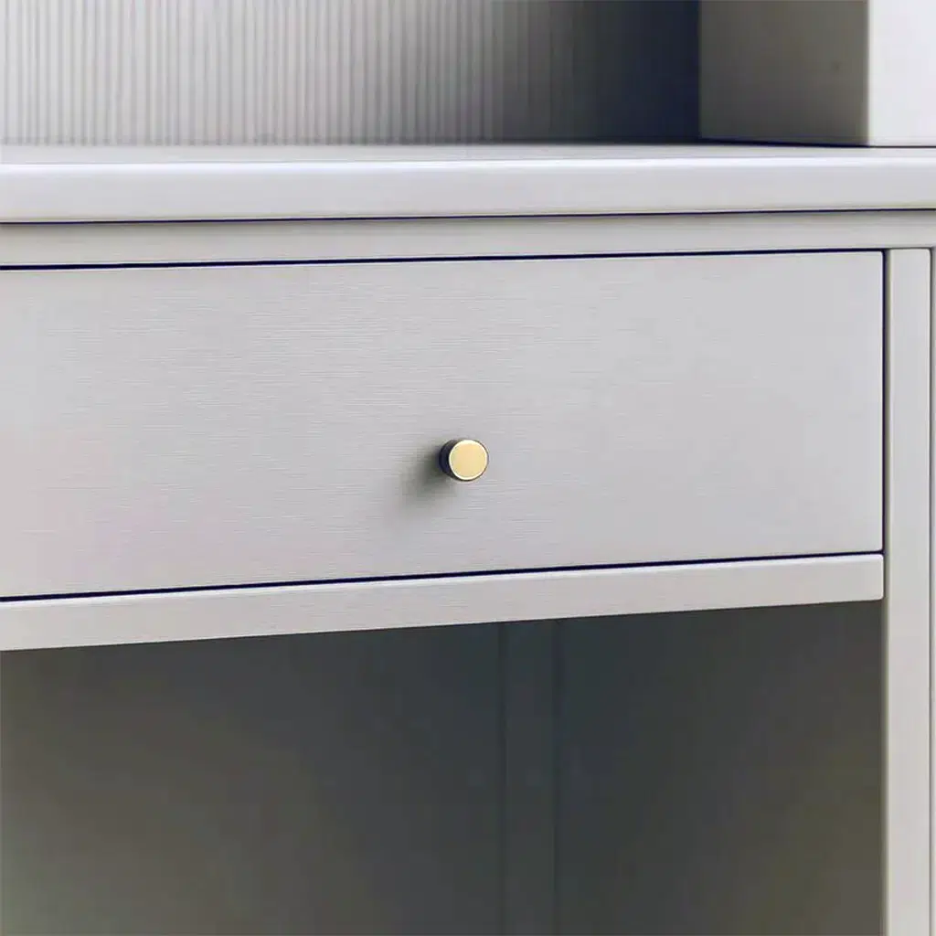 Puxador para Móvel Rádio Mini Gold Escovado Zen Design