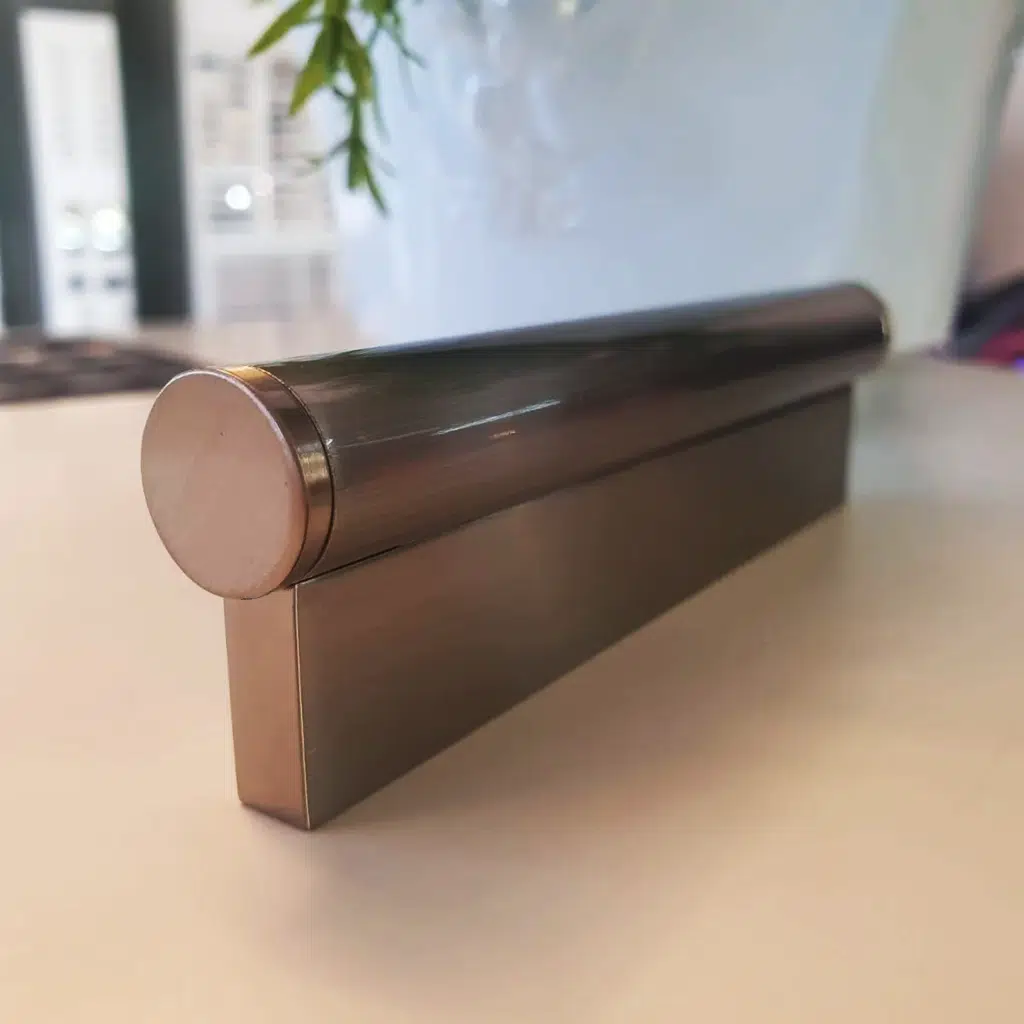 Puxador para Móvel Sorento 96mm Rose Escovado Zen Design