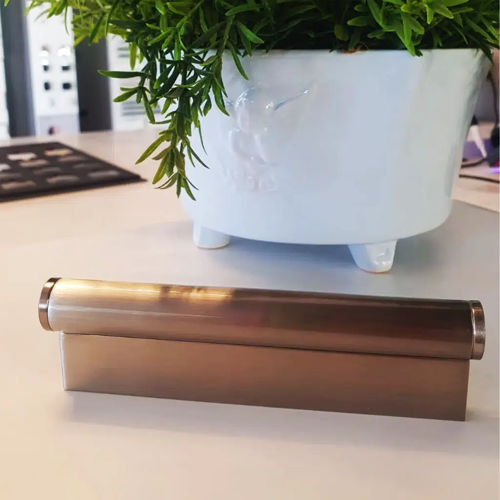 Puxador para Móvel Sorento 96mm Rose Escovado Zen Design