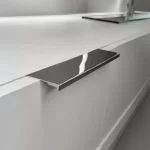 Puxador para Móvel Sottile Cromado 160mm Zen Design