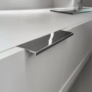 Puxador para Móvel Sottile Cromado 160mm Zen Design