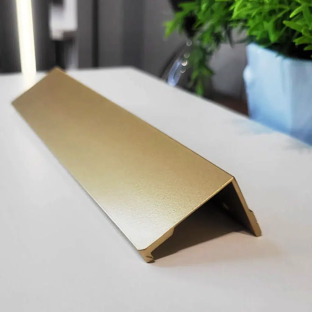 Puxador para Móvel Sottile Dourado Matte 160mm Zen Design