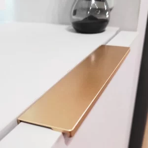 Puxador para Móvel Sottile Dourado Matte 160mm Zen Design
