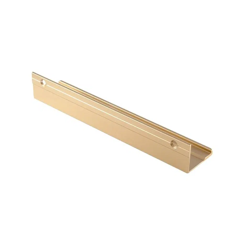 Puxador para Móvel Sottile Dourado Matte 160mm Zen Design