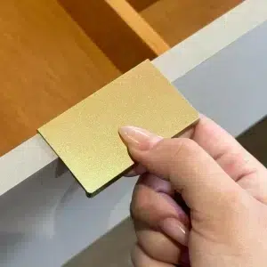 Puxador para Móvel Sottile Dourado Matte 32mm Zen Design