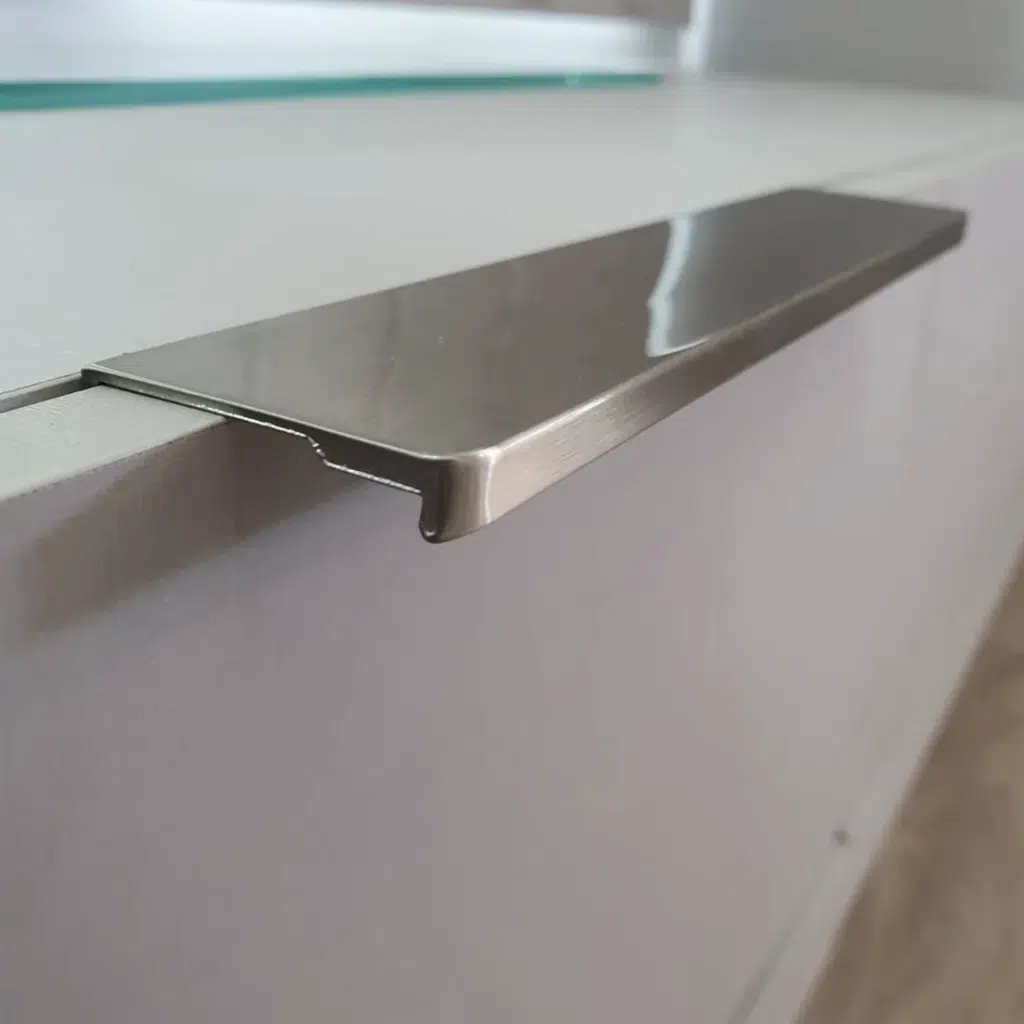 Puxador para Móvel Sottile Níquel Escovado 160mm Zen Design