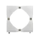 Base Suporte Giratório para Eletrodomésticos com Rodinhas Branco Kazalinda