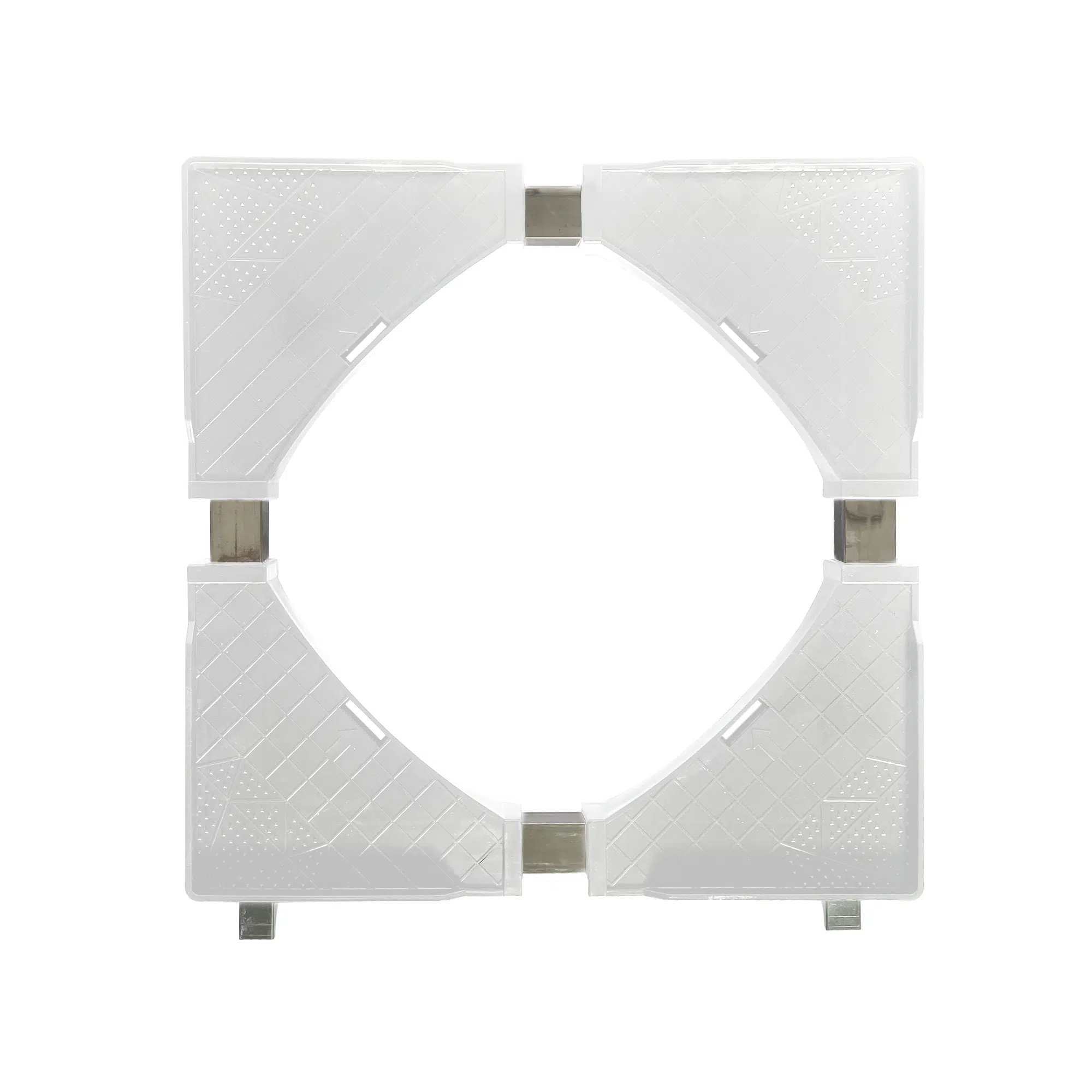 Base Suporte Giratório para Eletrodomésticos com Rodinhas Branco Kazalinda