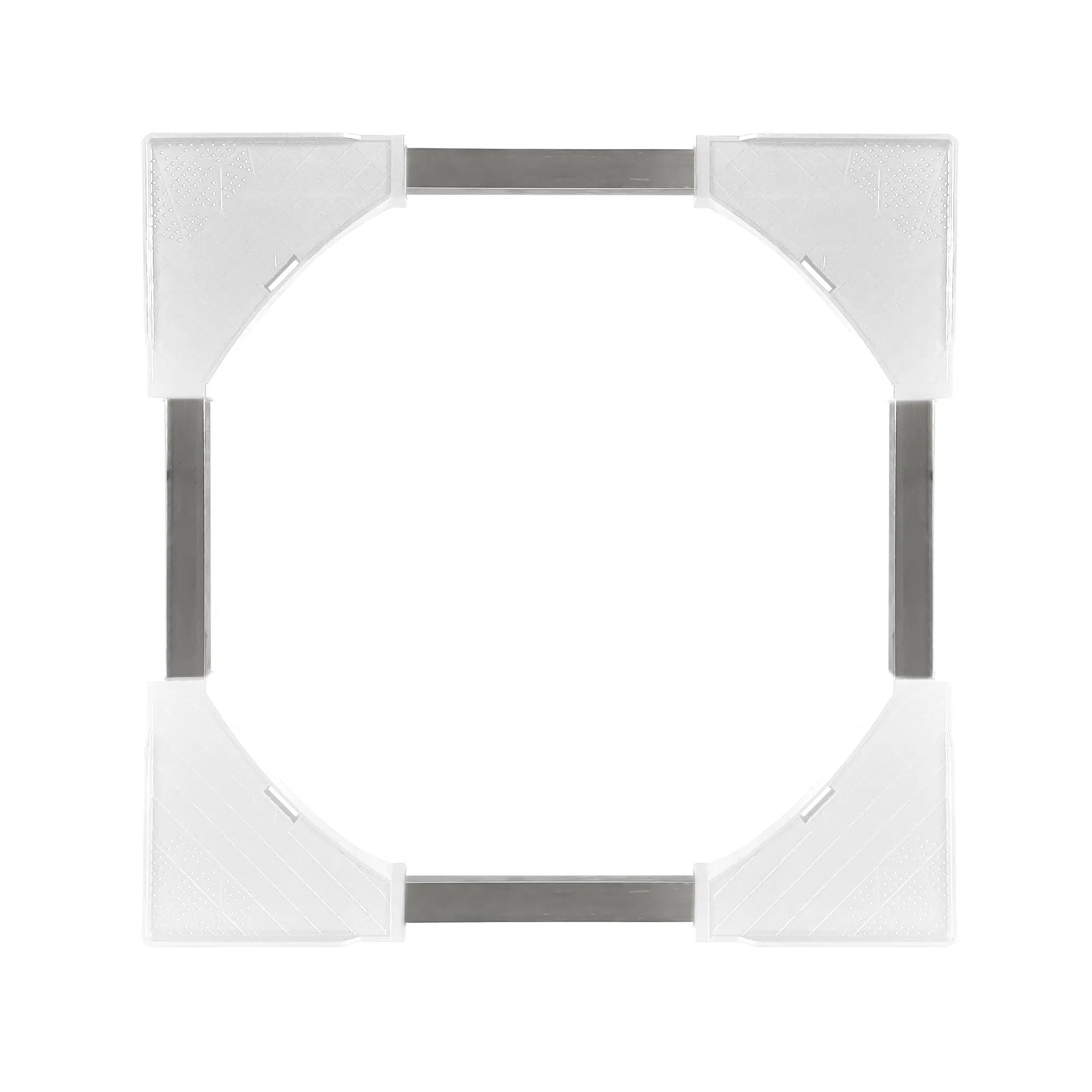 Base Suporte Giratório para Eletrodomésticos com Rodinhas Branco Kazalinda