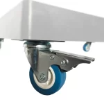 Base Suporte Giratório para Eletrodomésticos com Rodinhas Branco Kazalinda