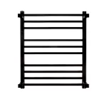 Toalheiro Térmico Redondo Preto Inox Kazalinda | Timer e Temp. Touch | Bivolt