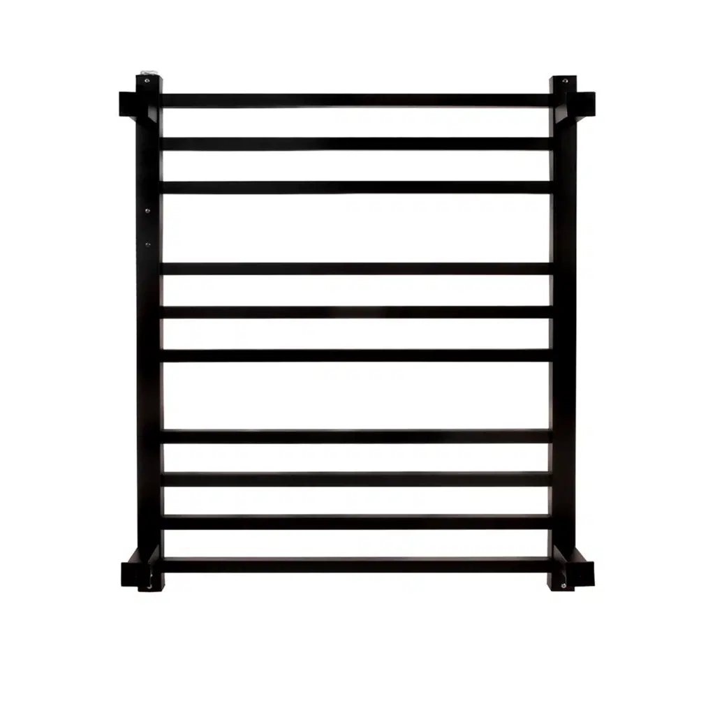 Toalheiro Térmico Redondo Preto Inox Kazalinda | Timer e Temp. Touch | Bivolt