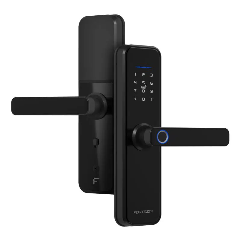 Fechadura Digital Automática Inteligente Fortezza FZE01BK | Biometria Zigbee 5 Acessos