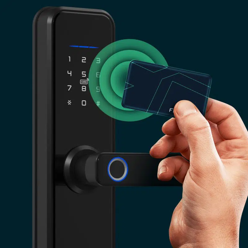 Fechadura Digital Automática Inteligente Fortezza FZE01BK | Biometria Zigbee 5 Acessos