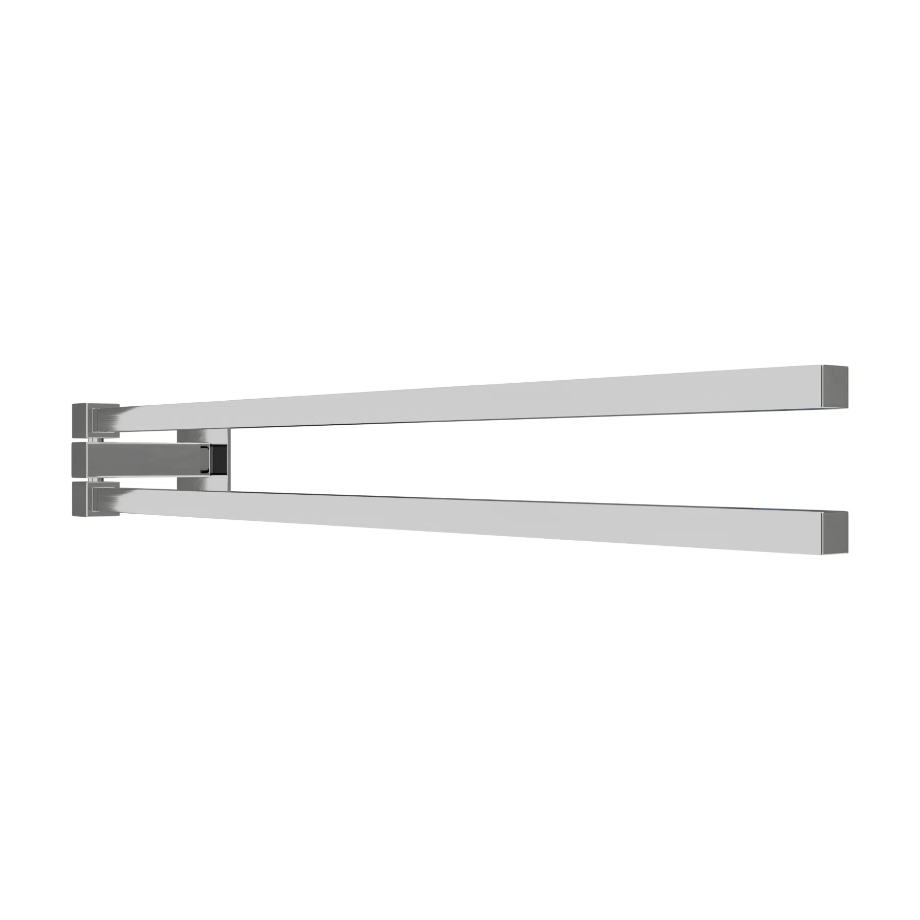 Suporte Porta Toalhas Articulado 30cm Quadrado Cromado Retro