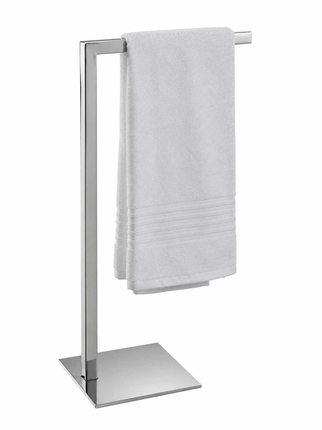11111614 Toalheiro de Bancada Lavabo Quadrado Inox 304 Polido Premium - Kazalinda - Imagem 1