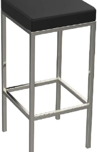 Banqueta Cozinha Cromada Quadrada Berlim Flape - 50cm-60cm-70cm