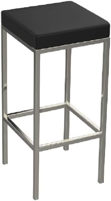 1122588.jpg Banqueta Cozinha Cromada Quadrada Berlim Flape - 50cm-60cm-70cm - Imagem 1