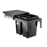 Lixeira Deslizante Dupla 30 Litros Ecológica Para Cozinha Master Schmitt