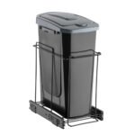 Lixeira Simples Deslizante 15 Litros Preta - Schmitt 0716