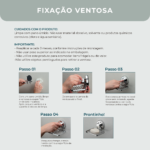 Kit Banheiro Faciliti Com Ventosa Cromado 10050 - Imagem 6