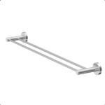 Toalheiro Duplo de 60cm Acabamento Redondo em Latão Cromado – TM176402