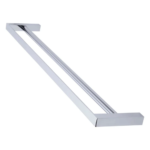 Toalheiro Slim Duplo em liga de cobre 60cm Cromado - TM 176403