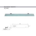 Porta Shampoo Latão Banheiro Slim - TM 176503 - Imagem 4