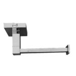 Papeleira – Acabamento Quadrado Em Latão – Metal Cromado – TM 176701 - Imagem 2