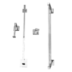 Kit 1 Papeleira 1 Cabide 1 Toalheiro Duplo 60cm 1 Toalheiro 60cm Quadrado Trendmetais - Imagem 3