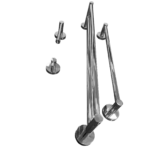 Kit 1 Papeleira 1 Cabide 1 Toalheiro Duplo 60cm 1 Toalheiro 45cm - Imagem 2