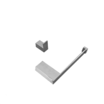 Kit 1 Papeleira 1 Cabide Slim Trendmetais