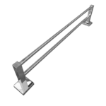 Toalheiro Duplo de 60cm Acabamento Quadrado em Latão – TM 176401 - Imagem 4