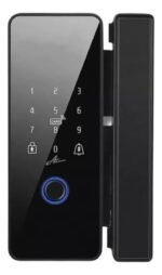 Fechadura Digital De Sobrepor Milre Advance 4000 Preta - Abertura Por Bluetooth, Biometria, Cartão, Senha E Chave Usb