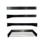 Varal Mágico Retrátil Oculto 6 Varetas 104cm Parede Preto - Imagem 2