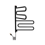 Toalheiro Térmico Nóbile Articulado Branco ou Preto Fosco Seccare