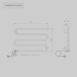 Toalheiro Térmico Inox Polido Soluzione Seccare - Imagem 4