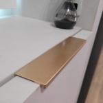 Puxador Sottile Dourado Matte 160mm Zen Design - Imagem 5