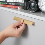 Puxador Ken Dourado Matte 128mm Zen Design - Imagem 3