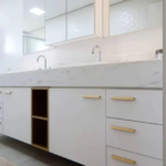 Puxador para Móvel Ken Gold Escovado 128mm Zen Design - Imagem 5