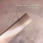 Puxador Ken Rose Escovado 32mm Zen Design - Imagem 2