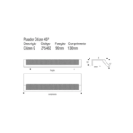 Puxador Citizen 45° G Preto Zen Design - Imagem 5